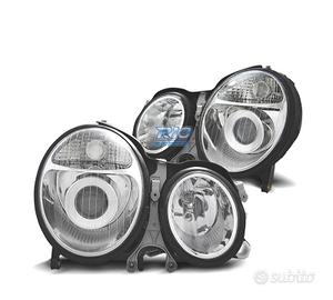 FARI MERCEDES CLASSE E W210 99-02 FONDO CROMATO