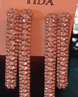 Orecchini pendent strass