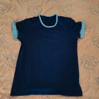 maglia maniche corte blu