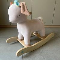 Cavalcabile a dondolo peluche Daino LaBebe