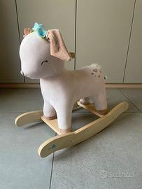 Cavalcabile a dondolo peluche Daino LaBebe