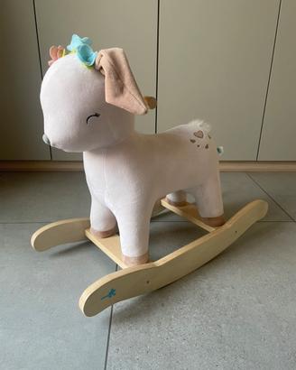 Cavalcabile a dondolo peluche Daino LaBebe