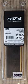 RAM Crucial 16GB DDR5-4800 UDIMM nuova