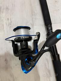 Canna da pesca traina e mulinello