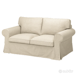 DIVANO 2 POSTI IKEA EKTORP - KILANDA BEIGE CHIARO