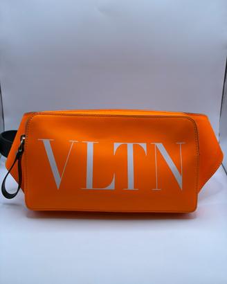 Marsupio Valentino in Pelle Arancione Fluo