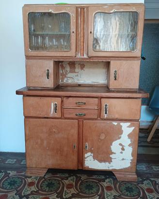 Antica credenza berlinese da cucina vintage
