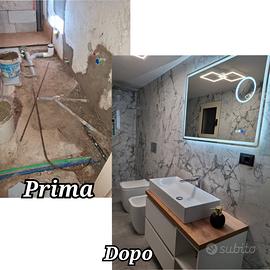 Piastrellista/Muratore. Rifacimento bagni completi