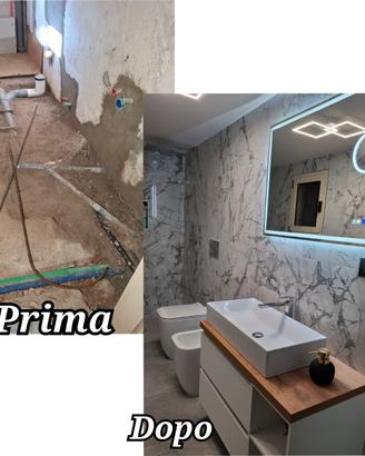 Piastrellista/Muratore. Rifacimento bagni completi