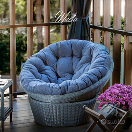 Poltrona per terrazzo in rattan