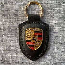 portachiavi Porsche nero pelle