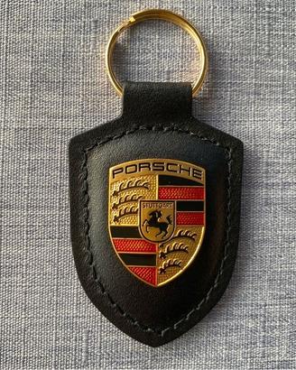portachiavi Porsche nero pelle