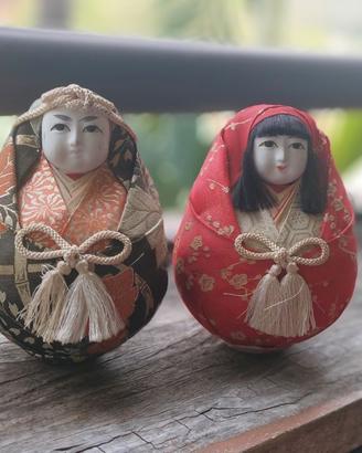 Bambole Hime Daruma giapponesi