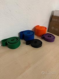 Set bande elastiche fitness completo