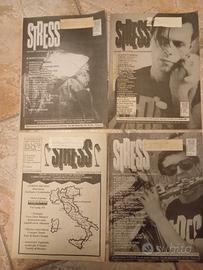 Lotto 4 riviste Stress fanzine vintage Rock