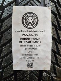 2 gomme 255 55 19 bridgestone a8910