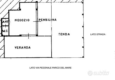 Negozio al mare ristrutturato
