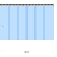 Tenda a strisce in PVC Tenda a strisce industriale