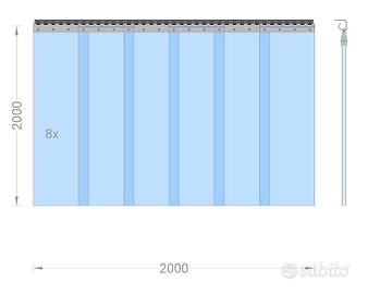 Tenda a strisce in PVC Tenda a strisce industriale