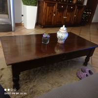 tavolino da soggiorno in noce misure 65per125 perh