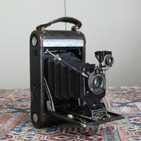 Fotocamera vintage a soffietto