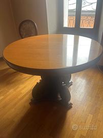 Tavolo rotondo allungabile + 6 sedie