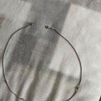 Girocollo oro bianco e brillanti