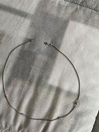 Girocollo oro bianco e brillanti