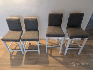 Set di 4 sgabelli da isola/ bancone cucina