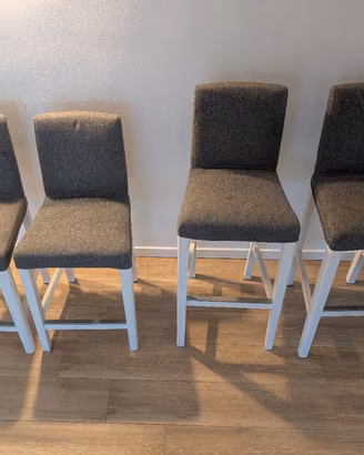 Set di 4 sgabelli da isola/ bancone cucina