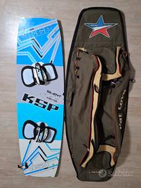 TAVOLA KITESURF CARBONIO KSP 145X43 NUOVA  + BORSA