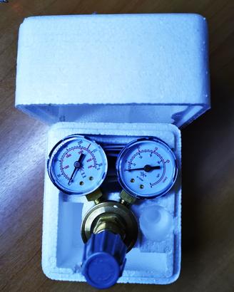 Riduttore di pressione regolatore CO2 2 manometri