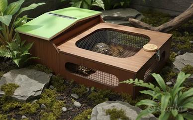 Casetta terrario in legno. Cm 60 x 40 x h cm 23