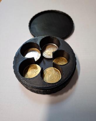 Portamonete Circolare Slim – Organizzatore Euro
