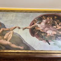 Quadro con puzzle “la creazione di Adamo”