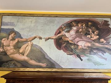 Quadro con puzzle “la creazione di Adamo”