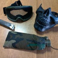 Lotto Soft Air Maschera Skull Occhiali Rete Pallin