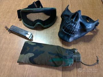 Lotto Soft Air Maschera Skull Occhiali Rete Pallin