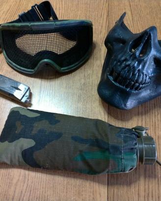 Lotto Soft Air Maschera Skull Occhiali Rete Pallin