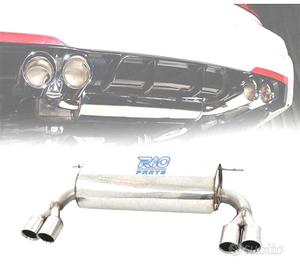 SCARICO SPORTIVO BMW F30 F31 320 316 LOOK M DOPPIA