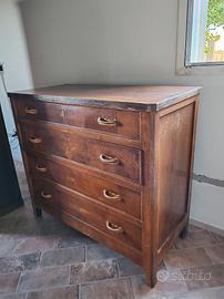Cassettiera d'epoca  in legno