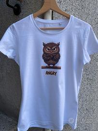 T-shirt donna gufetto