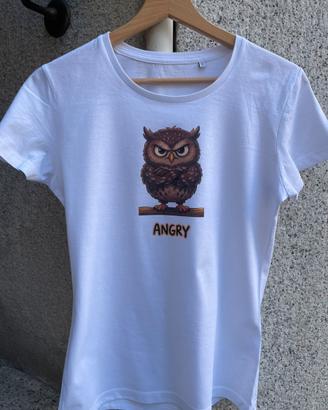 T-shirt donna gufetto