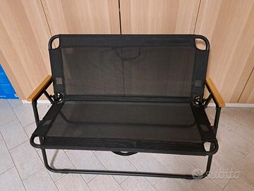 panca pieghevole per terrazzo o campeggio 