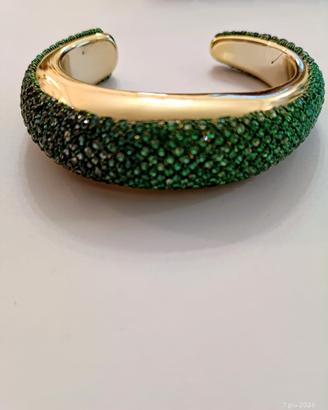  bracciale aperto elettroformato tempestato 