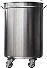 PATTUMIERA INOX LT. 50