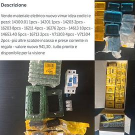 materiale elettrico idea vimar