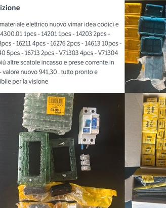 materiale elettrico idea vimar