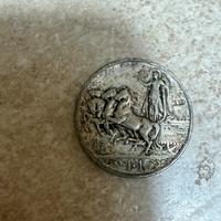 VITTORIO EMANUELE III LIRA 1917 COLLEZIONE ARGENTO