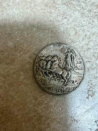 VITTORIO EMANUELE III LIRA 1917 COLLEZIONE ARGENTO